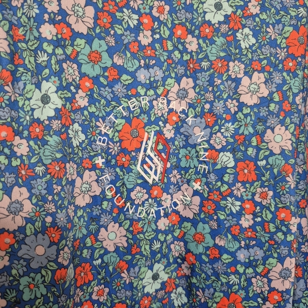 Redvanly Men’s Luxury Blue Floral Golf Polo Size Small - Picture 3 of 6